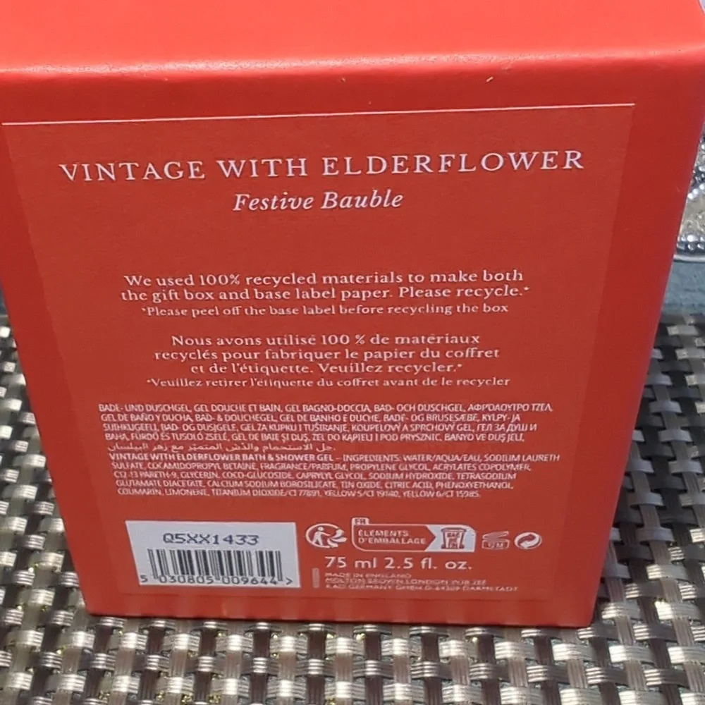 Molton Brown Vintage With Elderflower Festive Bauble
